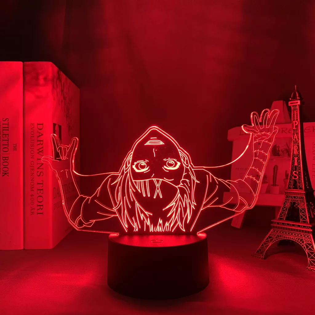 402037151 1 Lâmpada anime tokyo ghoul juuzou schap ya, luz noturna em led, para decoração de quarto, presente de aniversário