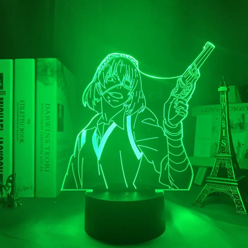 523493782 1 Luminária Kakegurui Luz noturna de led midari ikishima, luz noturna colorida para decoração de quarto, presente em anime, ikishima,