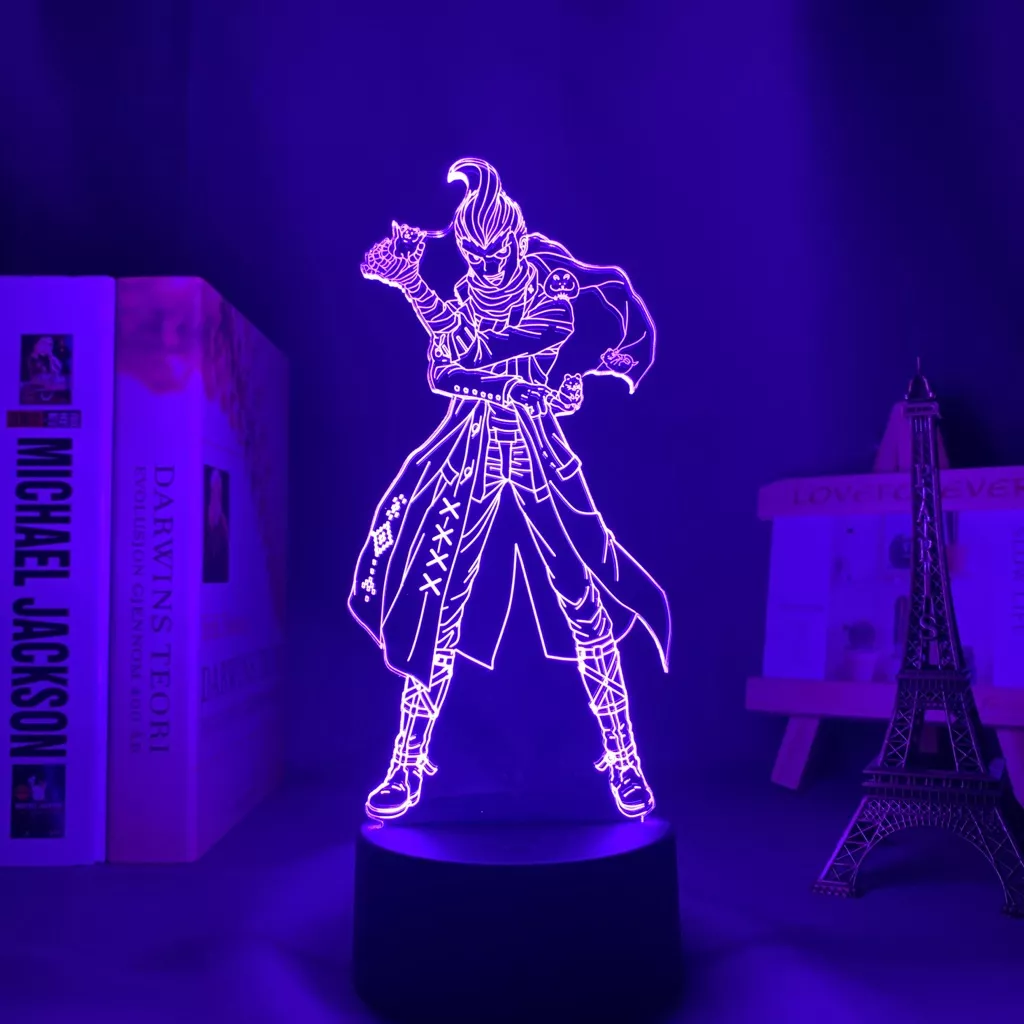 759016969 1 Luminária Danganronpa Pendanronpa lâmpada 3d acrílica, 2 leds de luz noturna para decoração de casa para crianças