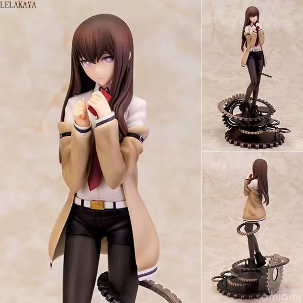 Action Figure Anime Steins Gate japonês 3 geração, makise kurisu ver. Boneco de pvc em escala 1/7, modelo de figura de ação em pvc, presente para boneco de brinquedo 1