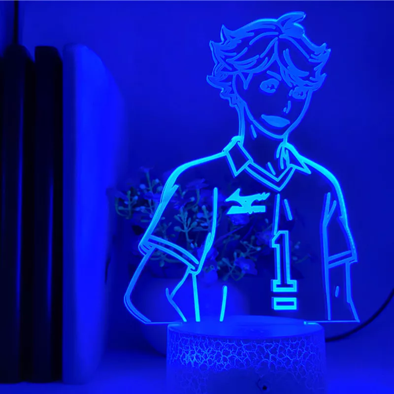 882245197 1 Luminária Haikyuu Anime Haikyuu-lâmpada para decoração residencial de led