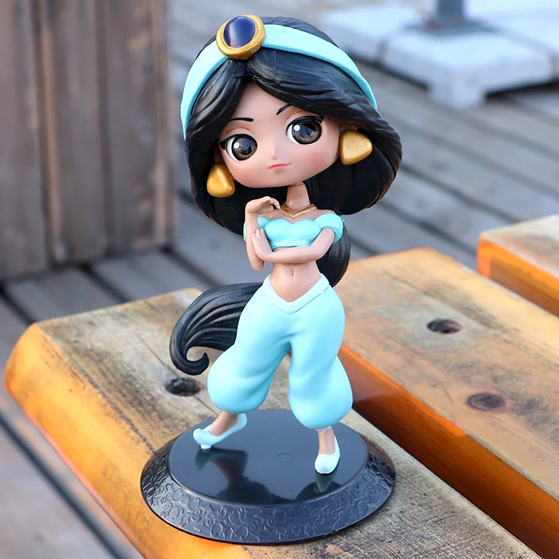 Action Figure boneco da disney aladdin lâmpada jasmine, boneco de princesa para crianças, em pvc, modelo de decoração para colecionar 1