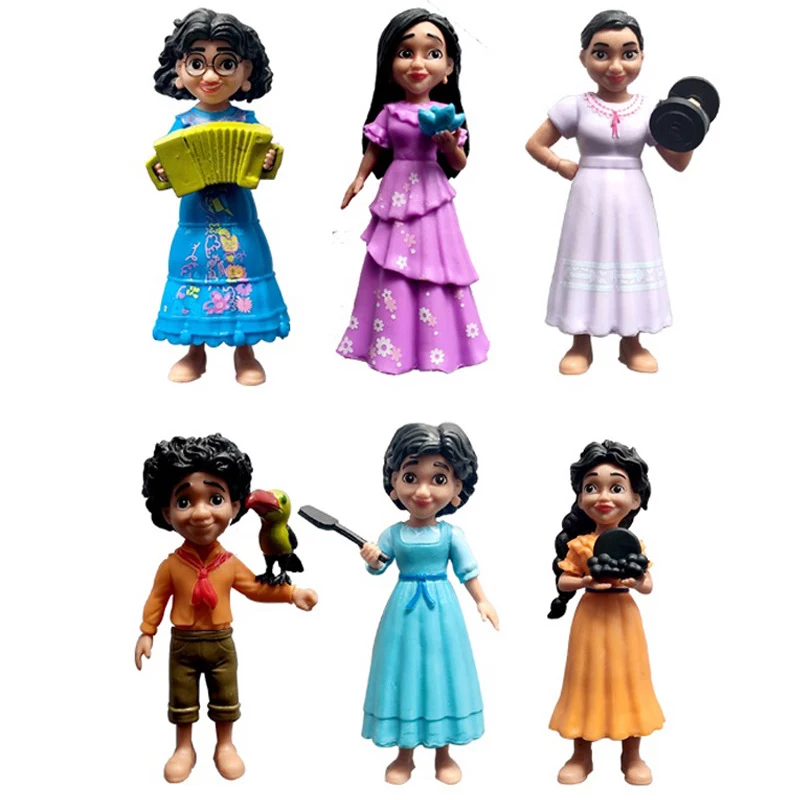 Action Figure Disney Filme Encanto 13pcs mirabel madrigal figuras de ação brinquedo princesa modelo boneca bolo aniversário decoração crianças presente natal 1