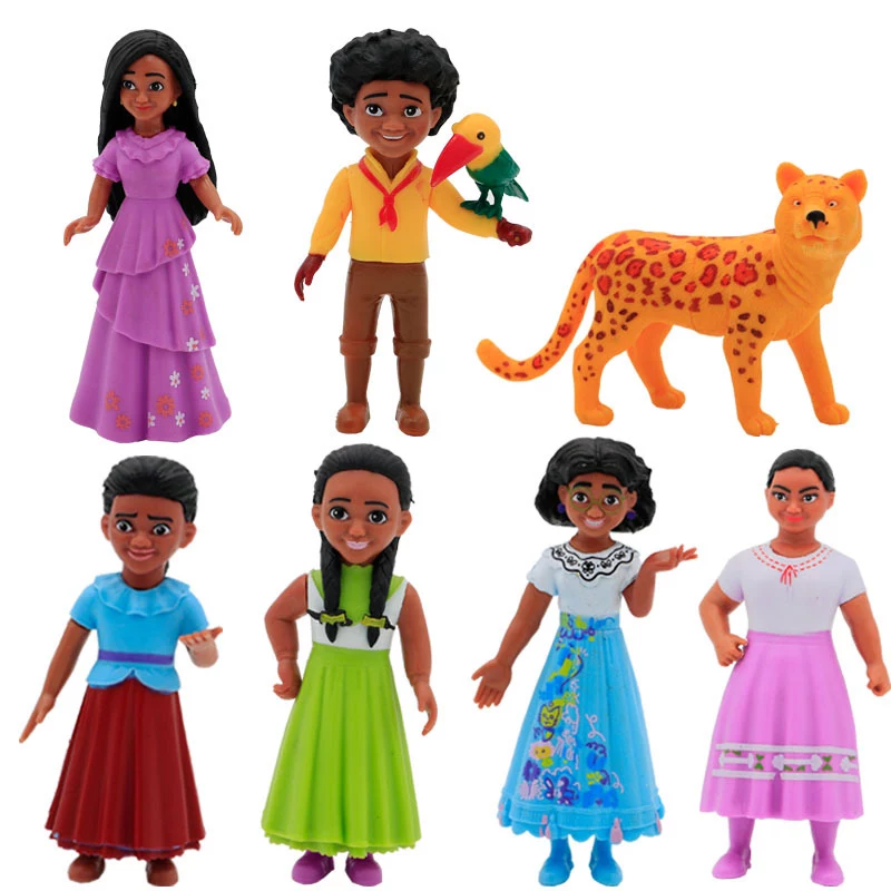 Action Figure Disney Filme Encanto 13pcs mirabel madrigal figuras de ação brinquedo princesa modelo boneca bolo aniversário decoração crianças presente natal 2