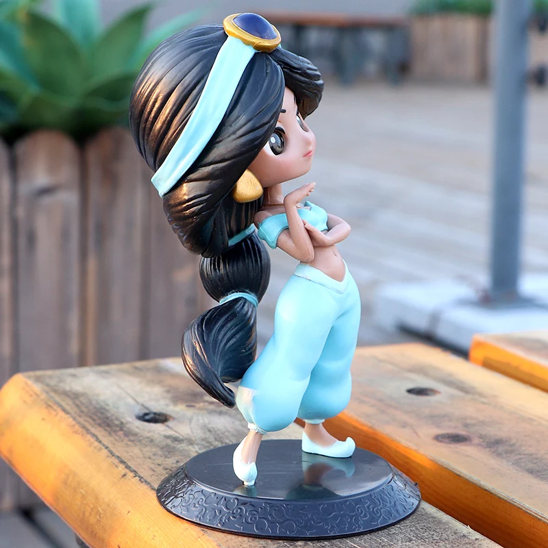 Action Figure boneco da disney aladdin lâmpada jasmine, boneco de princesa para crianças, em pvc, modelo de decoração para colecionar 1
