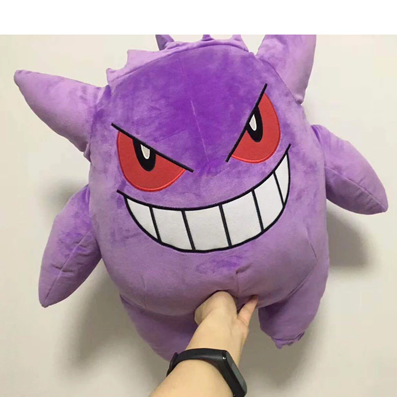 727097031 1 Mochila Pokemon Gengar de pelúcia gengar grande língua cobertor pikachu brinquedo de pelúcia bolsa de ombro decoração saco brinquedos presente do miúdo