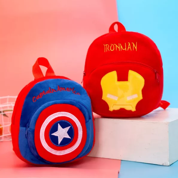 Mochila Infantil Disney pelúcia mochila mickey minnie ponto winnie pooh pikachu homem aranha homem de ferro capitão américa crianças presente de natal 3