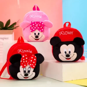 Mochila Infantil Disney pelúcia mochila mickey minnie ponto winnie pooh pikachu homem aranha homem de ferro capitão américa crianças presente de natal 1