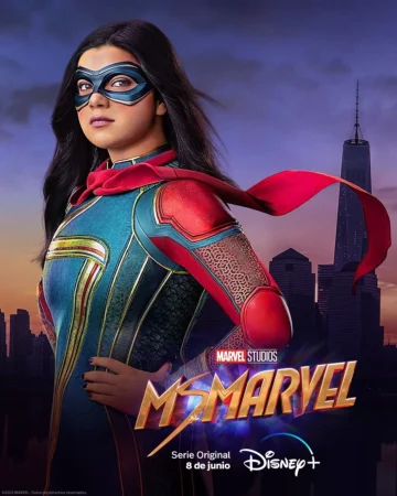 Divulgado 1º pôster para Ms Marvel, com data de estreia prevista para 8 de junho.