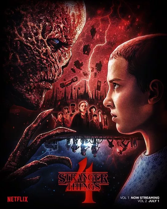 52e001d6 1f95 4d8b 95cb 1df89c5b47f9 42207 000006ce5557c306 file Divulgado novo pôster para Volume 2 da 4ª temporada de Stranger Things.