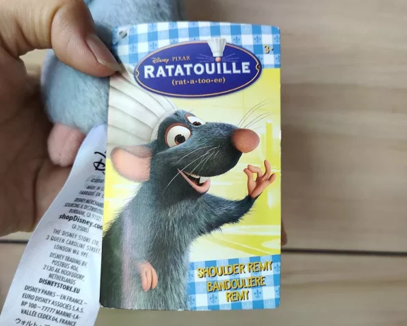 Pelúcia Ratatouille Pixar chef remy ombro magnético brinquedo de pelúcia novo 5