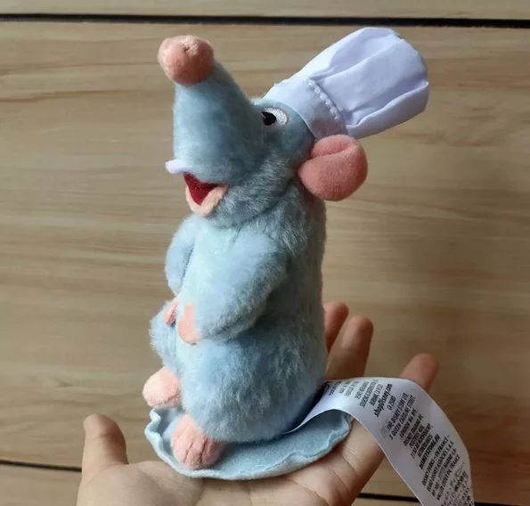 Pelúcia Ratatouille Pixar chef remy ombro magnético brinquedo de pelúcia novo 4