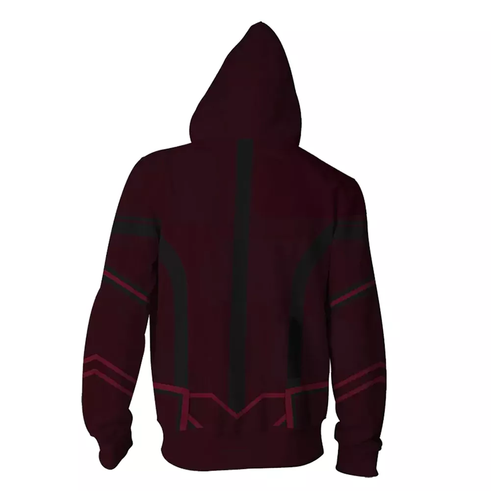 Blusa de Frio Feiticeira Escarlate Doutor Estranho Multiverso da Loucura Marvel Scarlet witch wanda cosplay moletom com capuz 3d impresso moletom com capuz masculino feminino casual streetwear zip up casaco 2