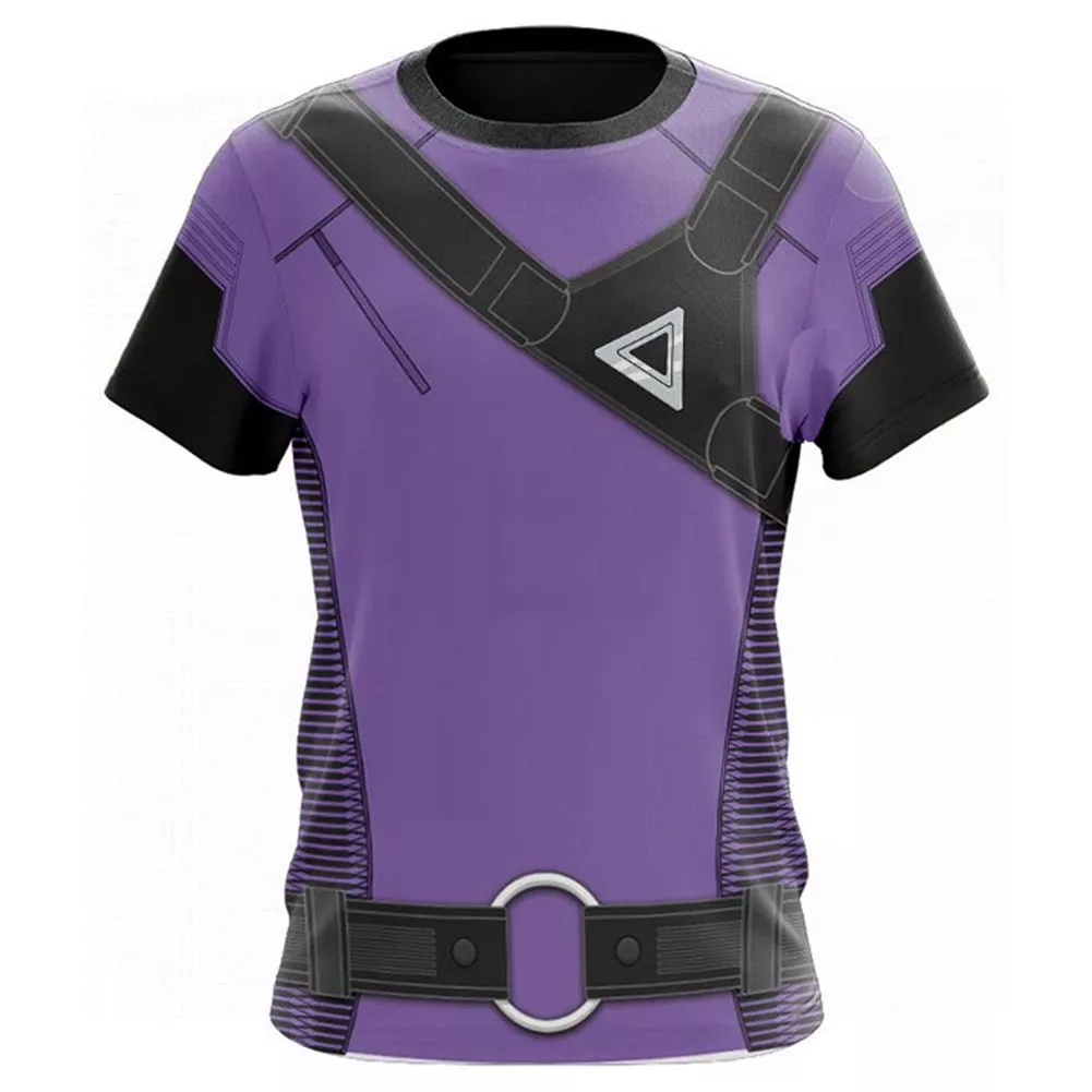 Camiseta Hawkeye kate bishop marvel cosplay camisa masculina verão manga curta 1