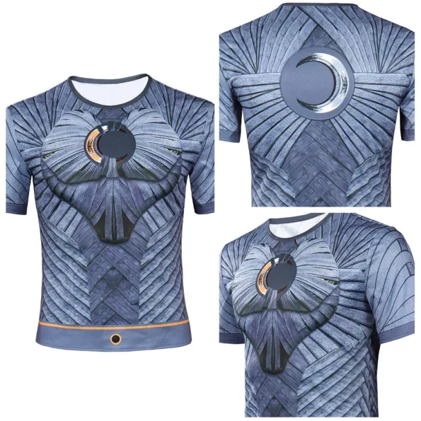 Camiseta Cavaleiro da Lua MoonKnight (2022) Marvel marc spector cosplay camiseta traje adulto verão manga curta t camisa halloween carnaval terno 1