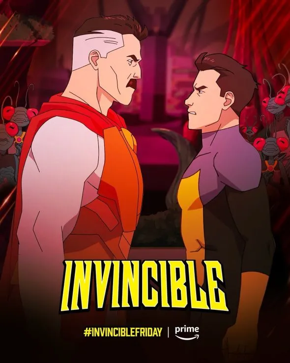 529c9040 83f5 4ec6 a0a4 09158b8400e7 15066 00000cc9a49fc2af file Divulgado novo pôster para 2ª temporada de Invincible.