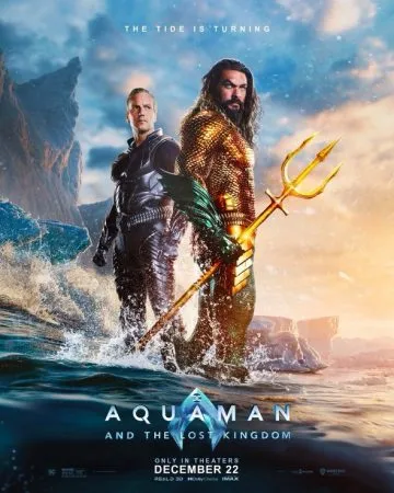Divulgado novo pôster para Aquaman E O Reino Perdido.